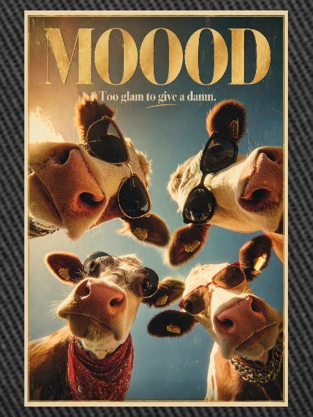 Mood Moo: Glam-Kuh-Poster