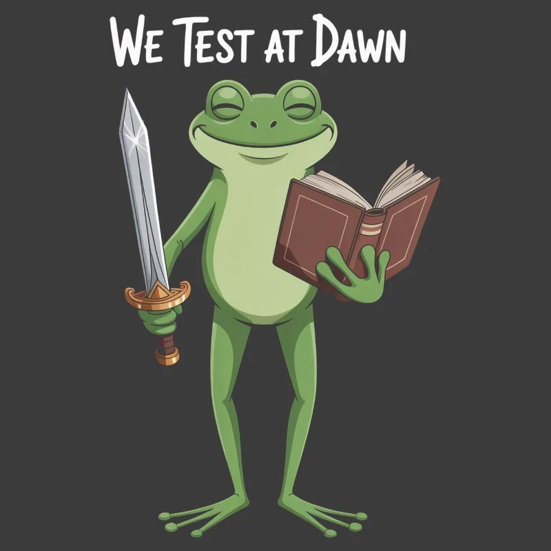Dawn Test Frog: Schwert und Buch