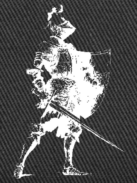 Knight Silhouette with Shield