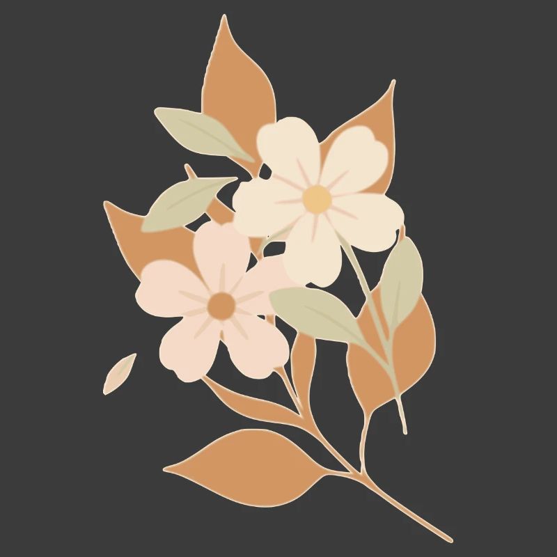 Drawn flowers