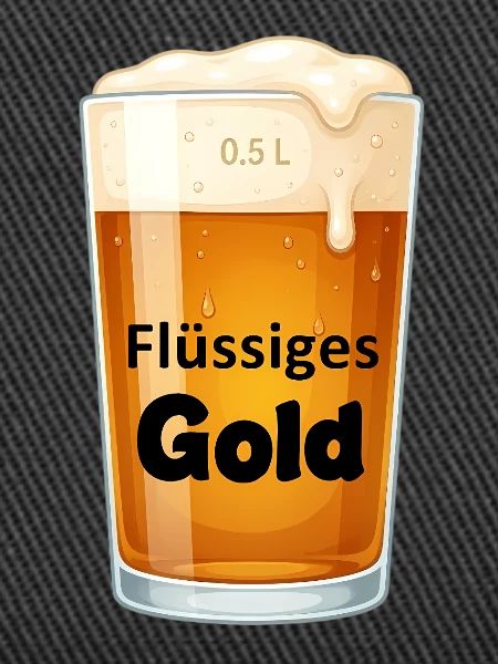 Flüssiges Gold Pint Design