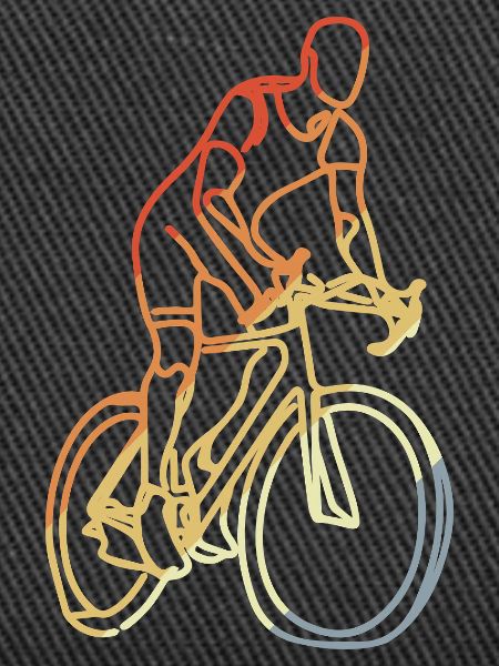 Radfahrer Retro