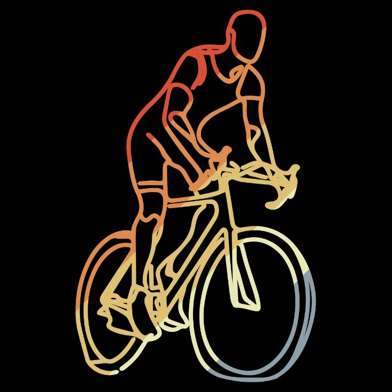 Radfahrer Retro