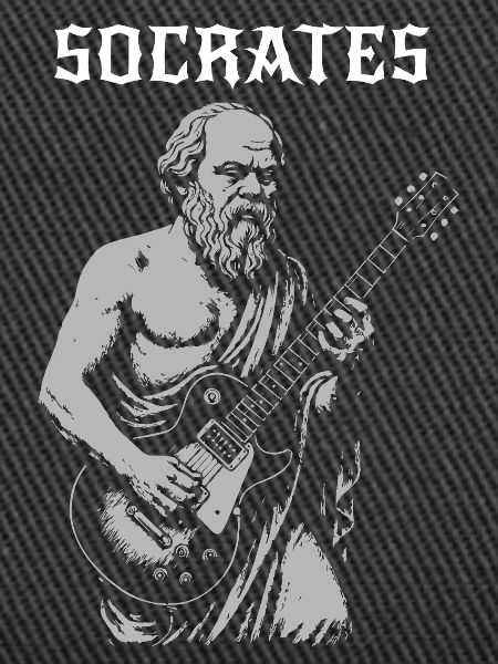 Socrates playing Rock Guitar