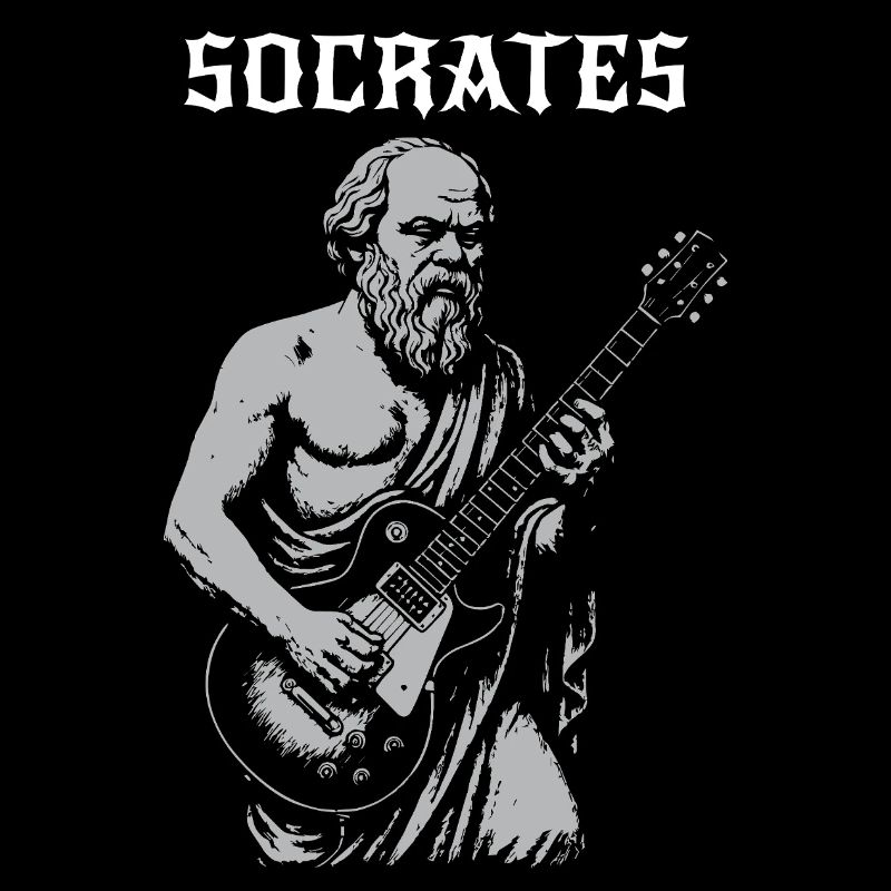 Socrates playing Rock Guitar