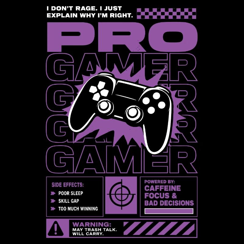 Pro Gamer Caffeine Powered Design