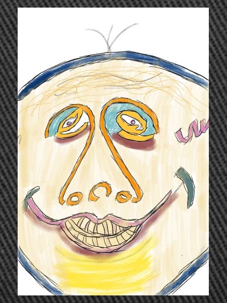Fröhliches Farbgesicht Illustration