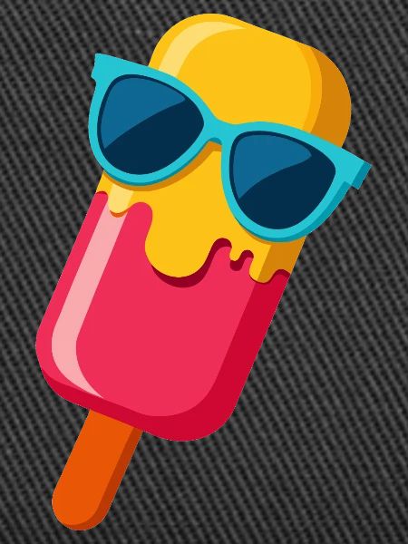 Popsicle With Sunglasses