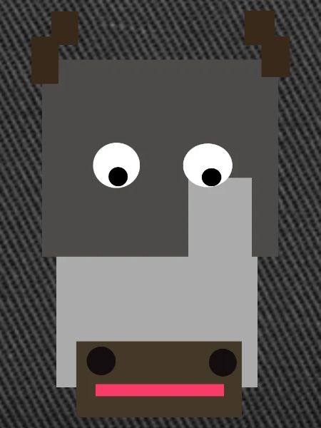 Minimalistisches Hippo-Gesicht