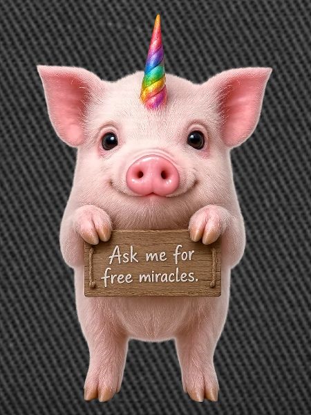 Regenbogen-Einhornschwein