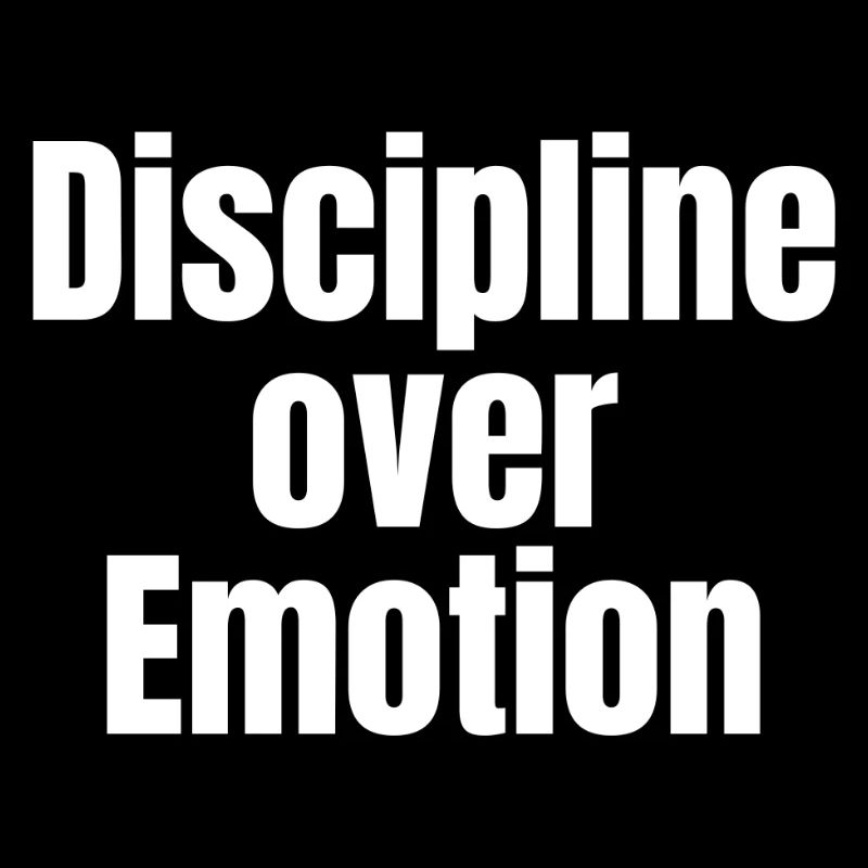 La discipline plutôt que l’émotion – Chemise Statement