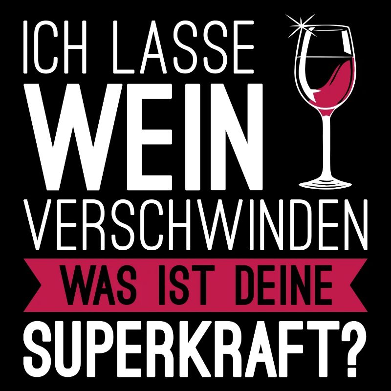 Ich lasse Wein verschwinden...