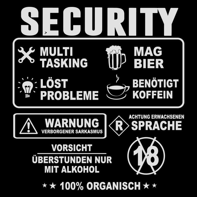 Achtung Security Sicherheitsdienst