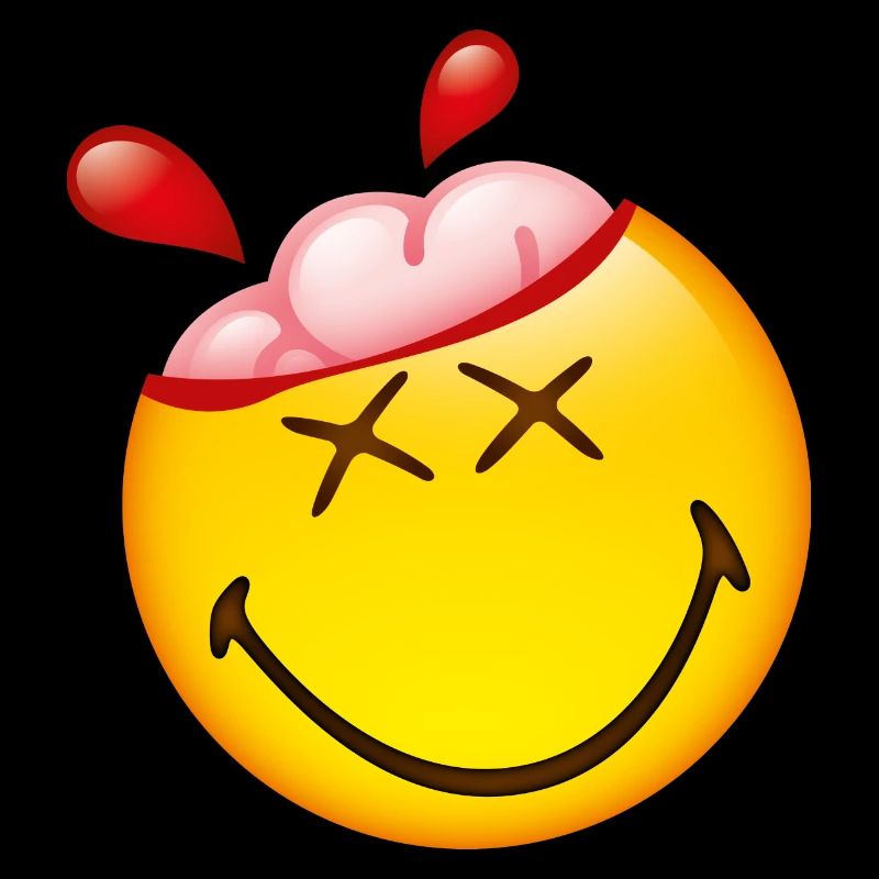 Smiley Glossy Happy Brain