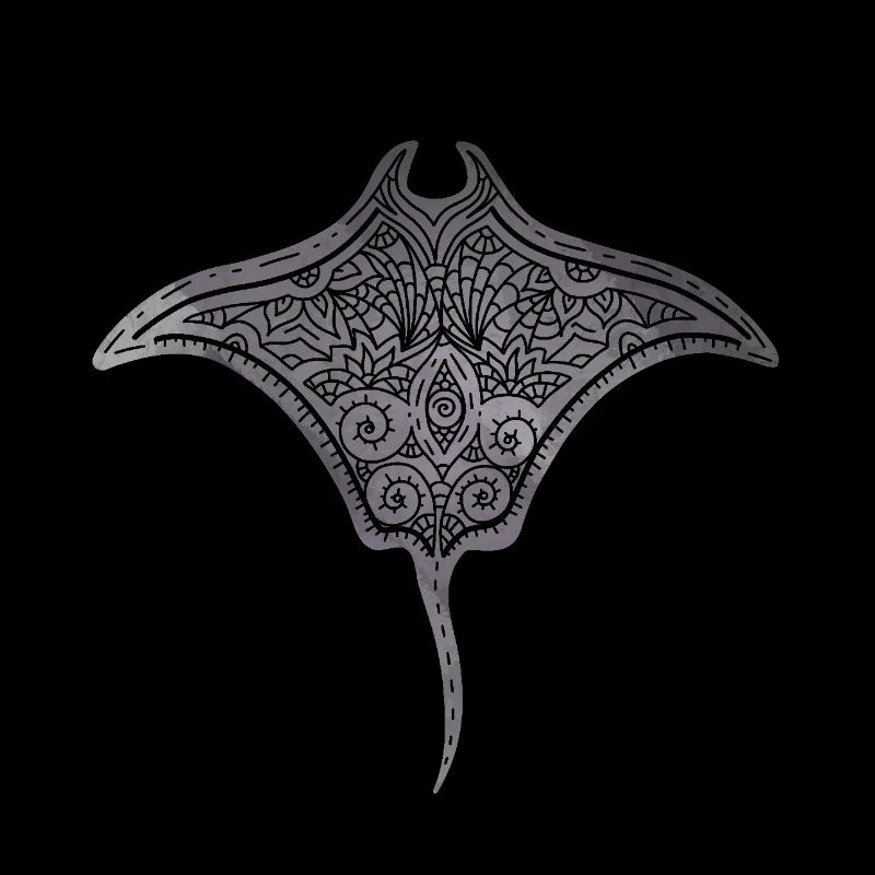 Hypnotisierende Rochen-Illustration