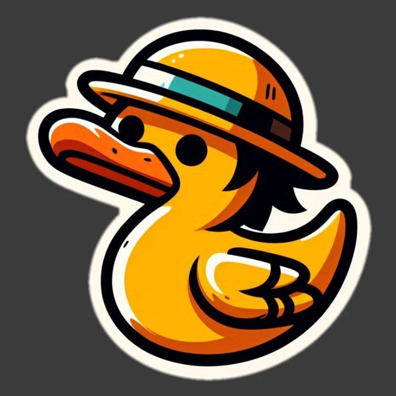 Duck with hat