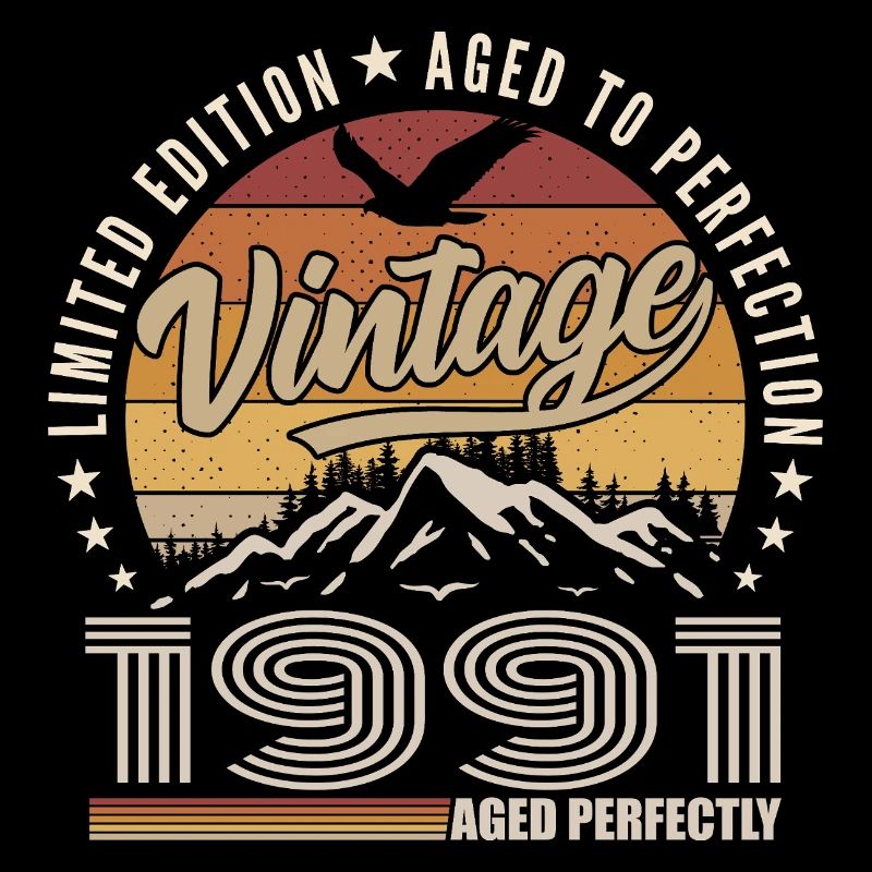 1991 34th Anniversary Gift 1991 Vintage 1991