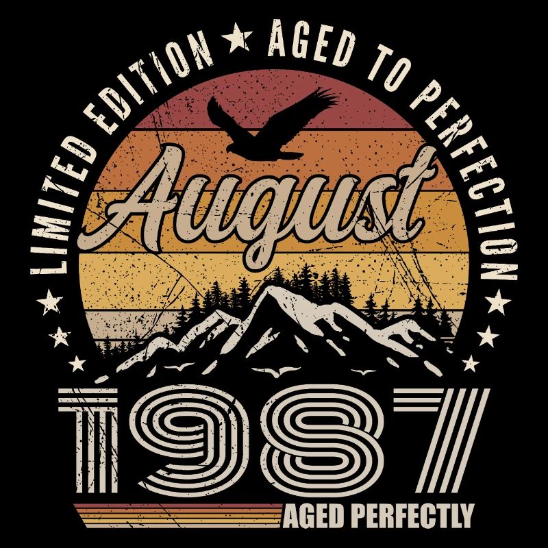 Août 1987 Retro Anniversaire août 1987 August 1987