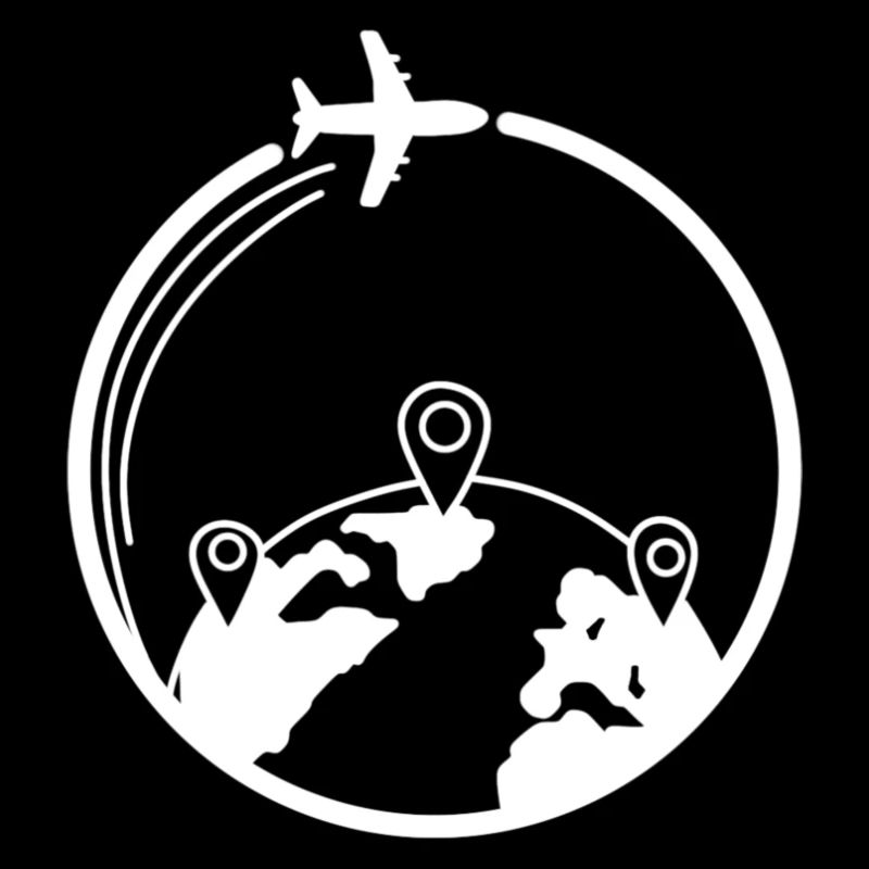 Weltreise-Routenflug