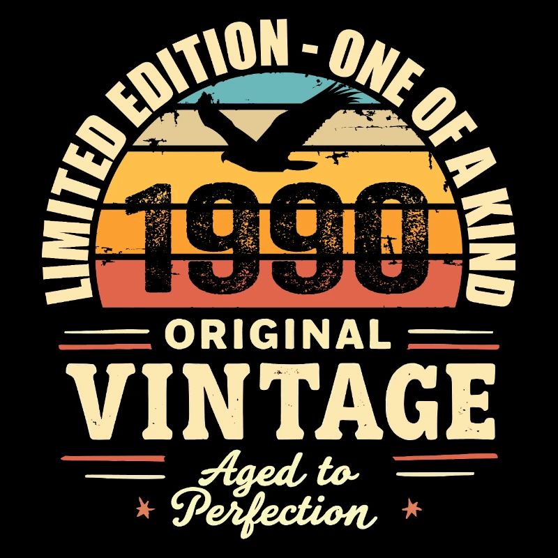 Cadeau Anniversaire 1990 Millésime 1990 Rétro 1990
