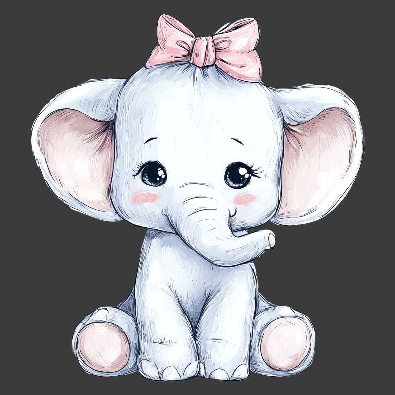 Mignon bébé éléphant