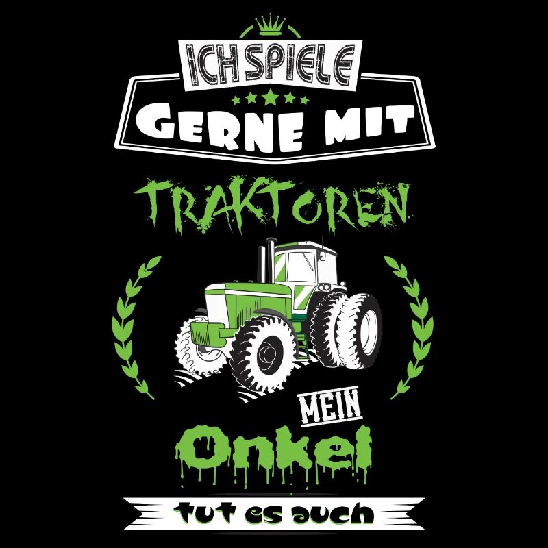 Landwirt Shirt Onkel mit Traktor Geschenk Bauer
