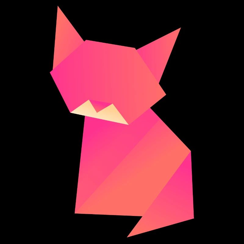 Katze Origami Polygon