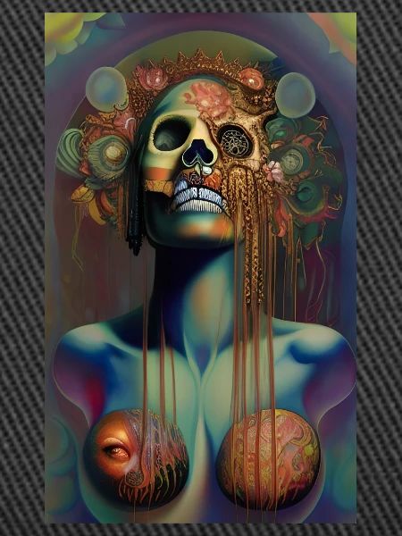 Beautiful fantasy Skull