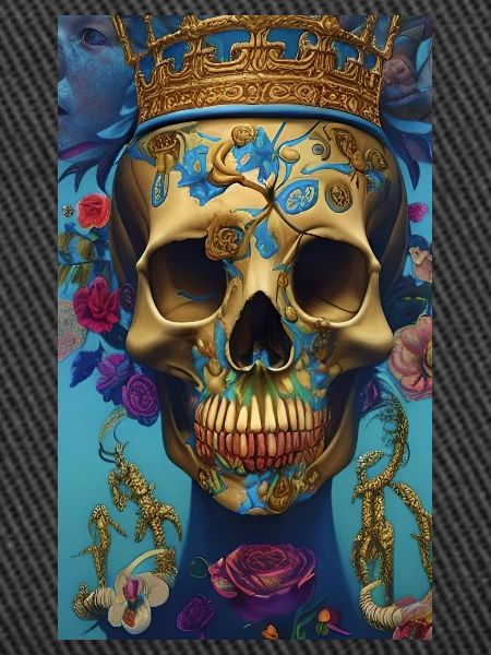 Beautiful fantasy Skull