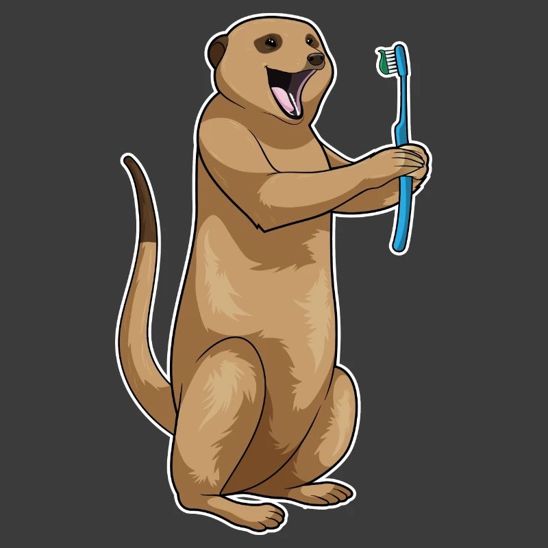 Brosse à dents de dentiste suricate