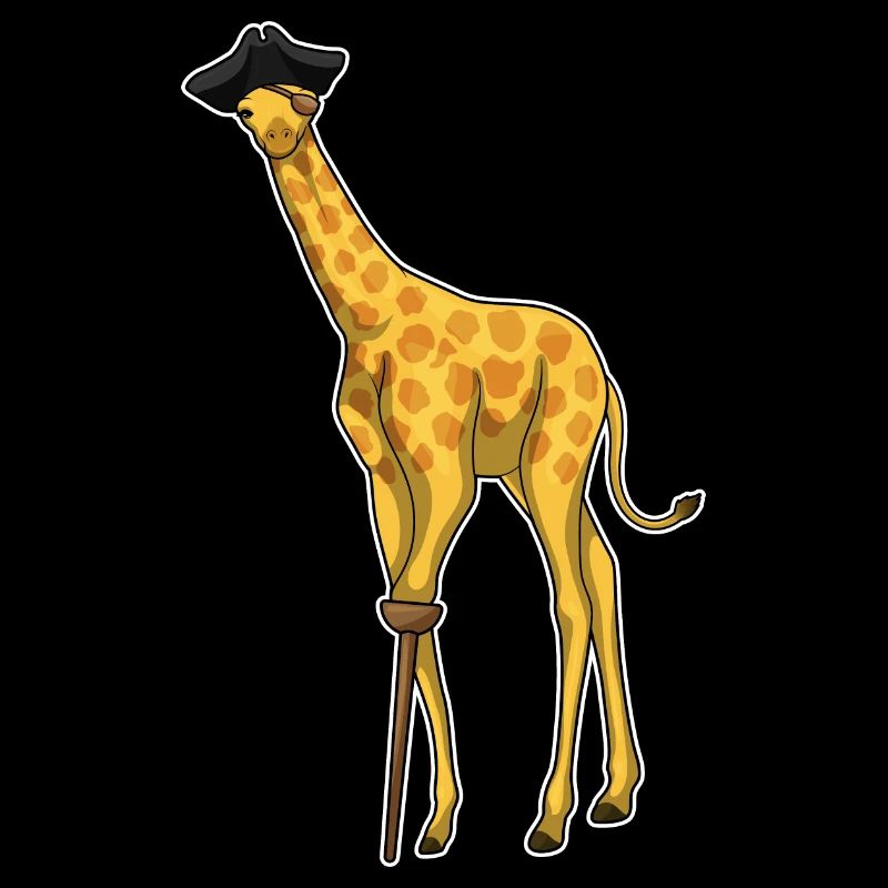 Girafe Pirate Chapeau de Pirate