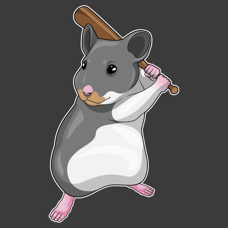 Hamster Baseball Batte de Baseball