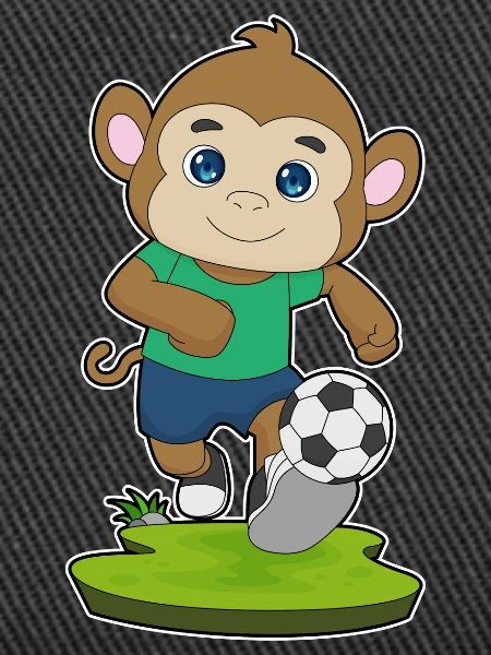 Monkey Soccer Player Soccer