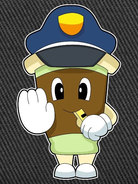 Coffee Policeman Whistle Police