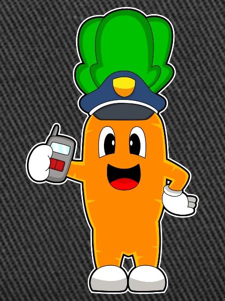 Carrot Policeman Microphone Police