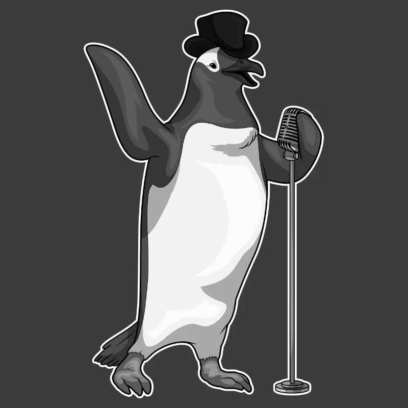 Chant du micro Penguin Singer