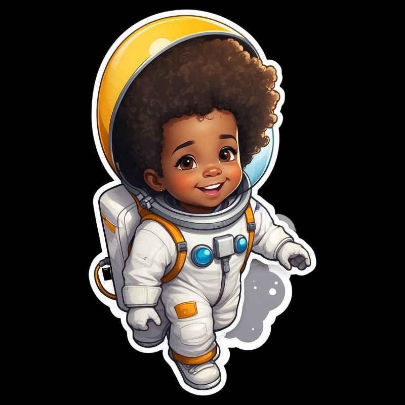 Cute astronaut character for kids