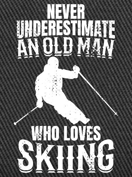 Skifahrer Opa