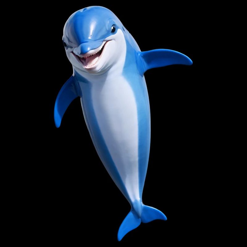Fröhlicher Delphin