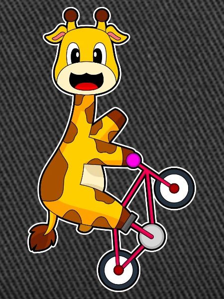 Giraffe Fahrrad