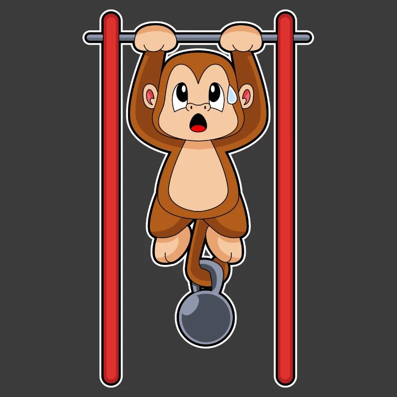 Monkey Bodybuilder Pull-ups Bodybuilding