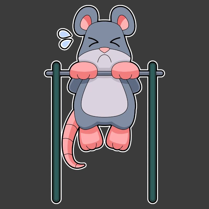 Mouse Bodybuilders Pull-ups Bodybuilding