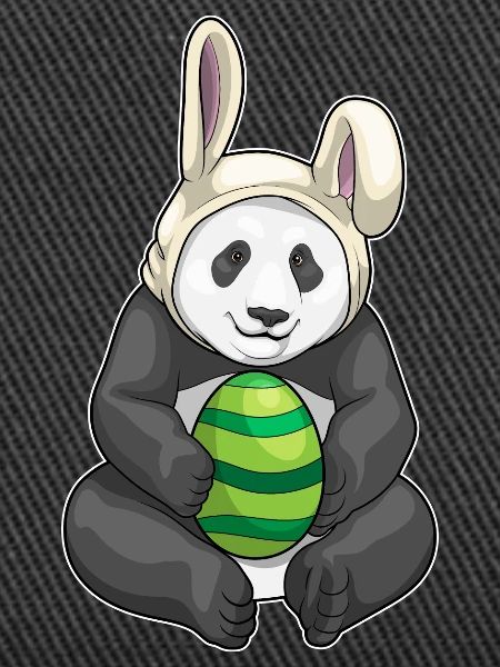 Panda Easter Bunny Ears