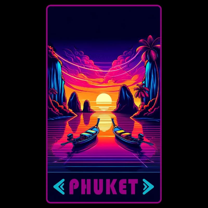 Phuket Thailand sunset design