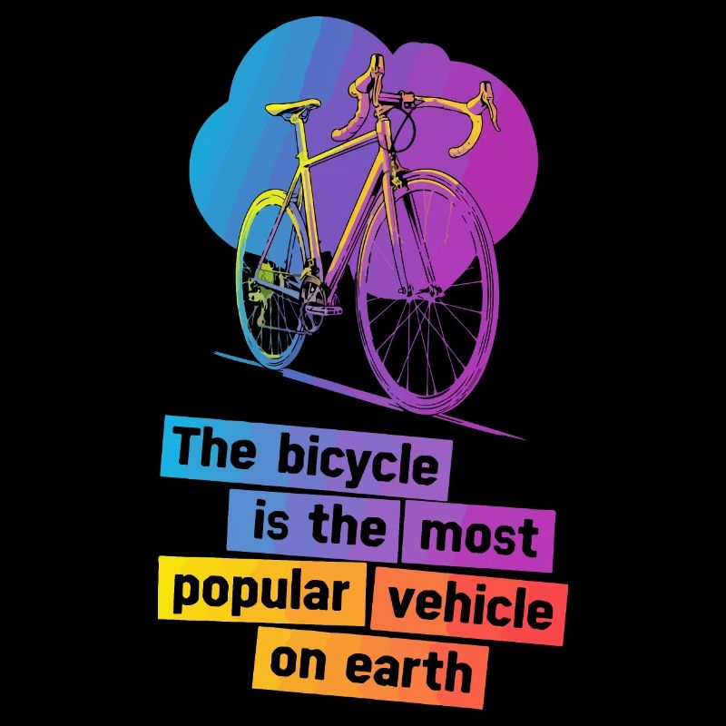 Colourful Bicycle Illustration Design
