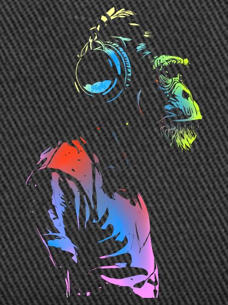 Monkey with Headphones 🎧