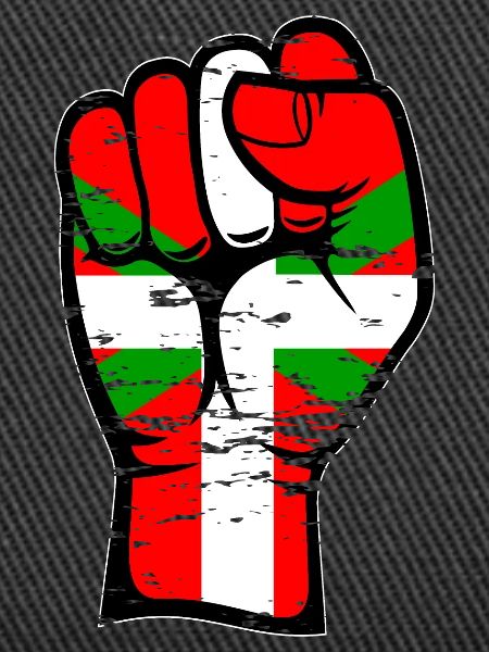 Basque flag fist used