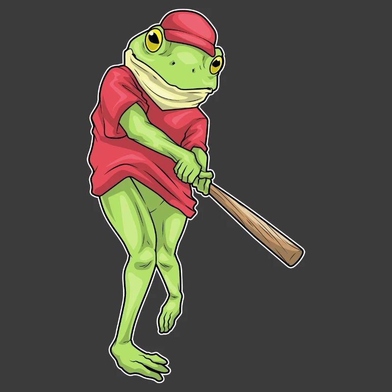 Grenouille Baseball Batte de Baseball