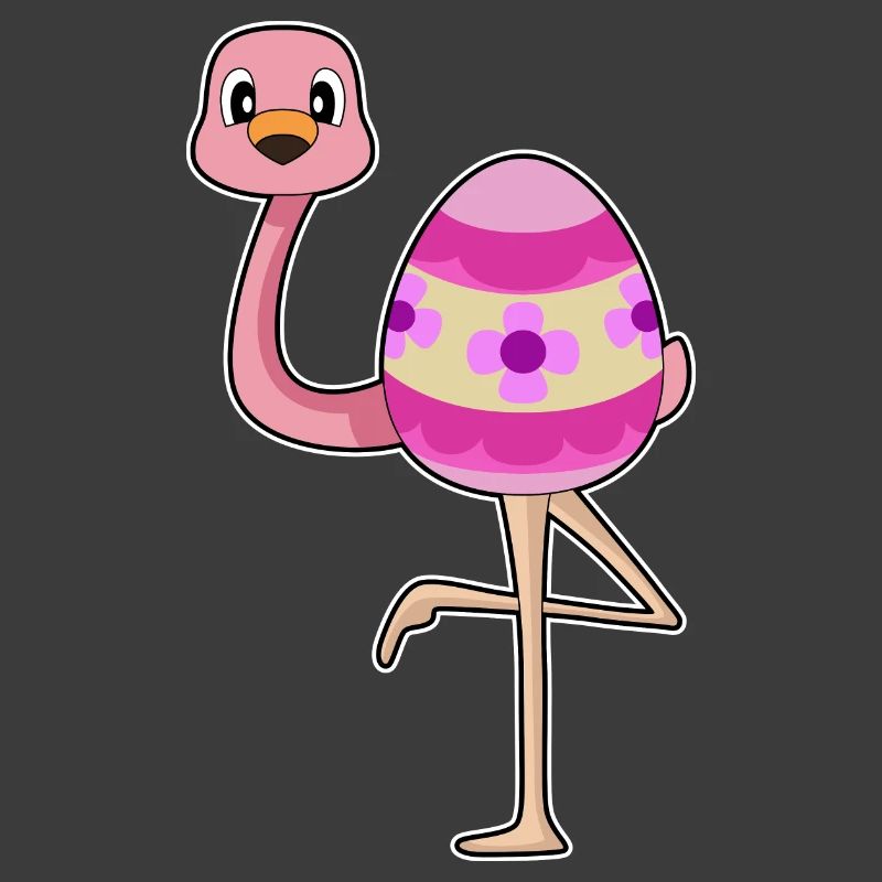 Flamingo Easter Easter Egg