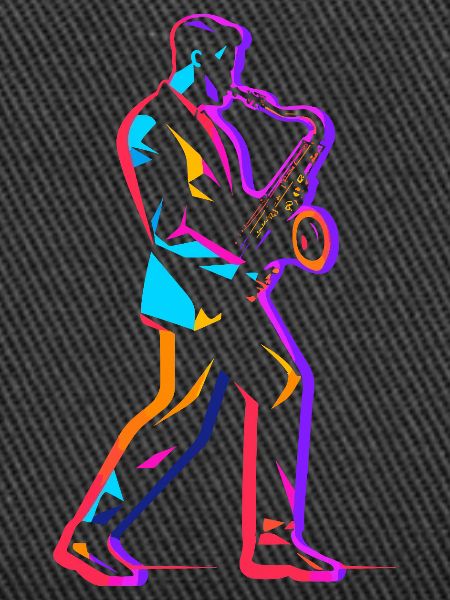 90s saxophone player